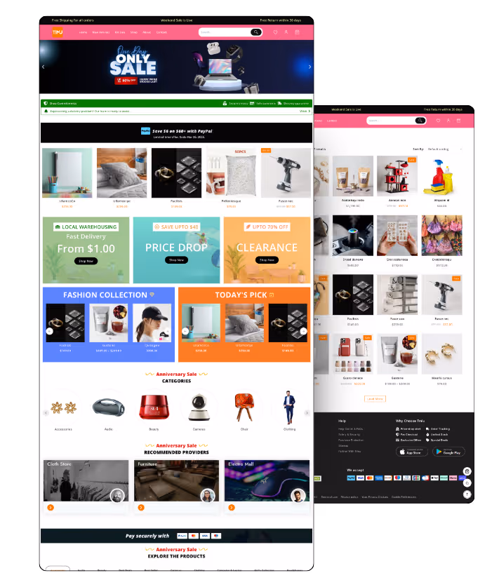 Timu Website Template