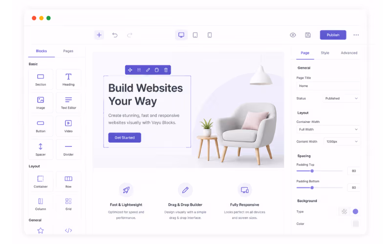 Vayu Blocks Addons for WordPress Block Editor
