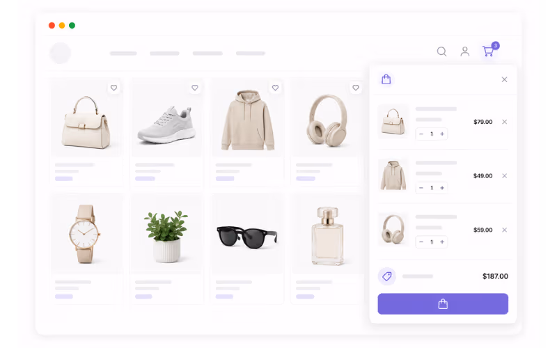 All in one Woo cart for WordPress