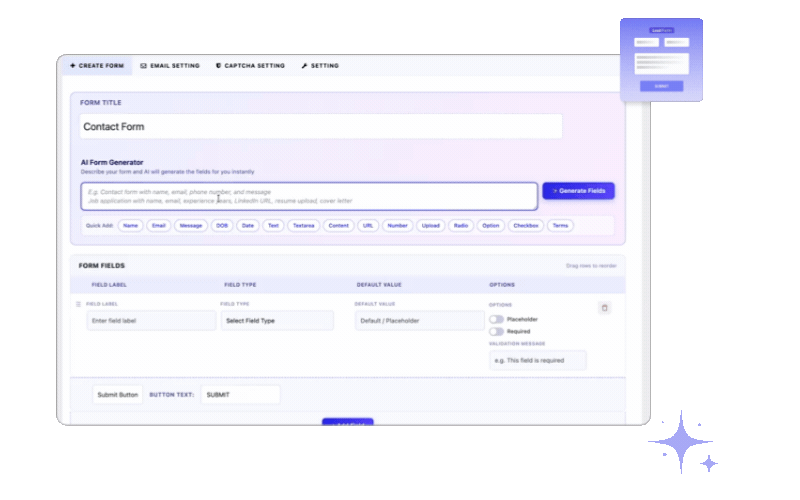 Quick Form Generator