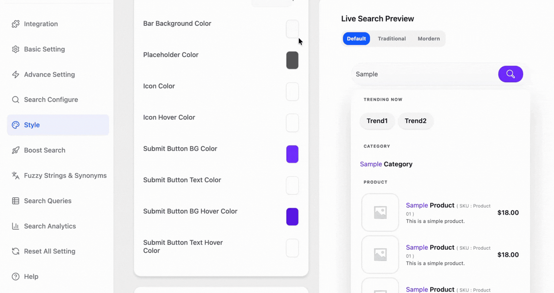 Search Plugin Style
