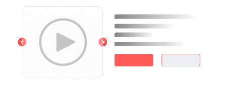 Interactive WooCommerce product gallery with a play button overlay for video content integration.