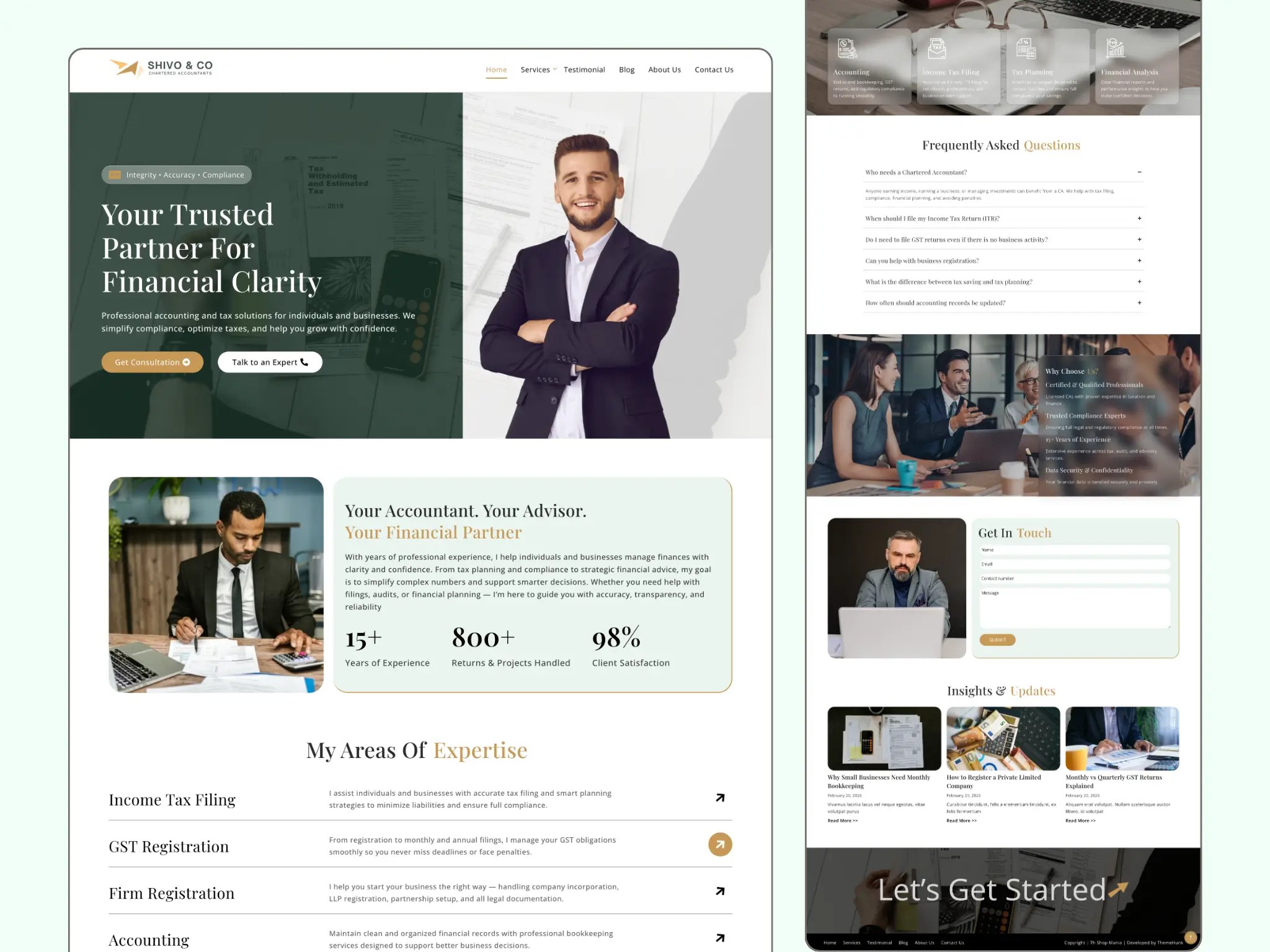 Chartered Accountant Website Template