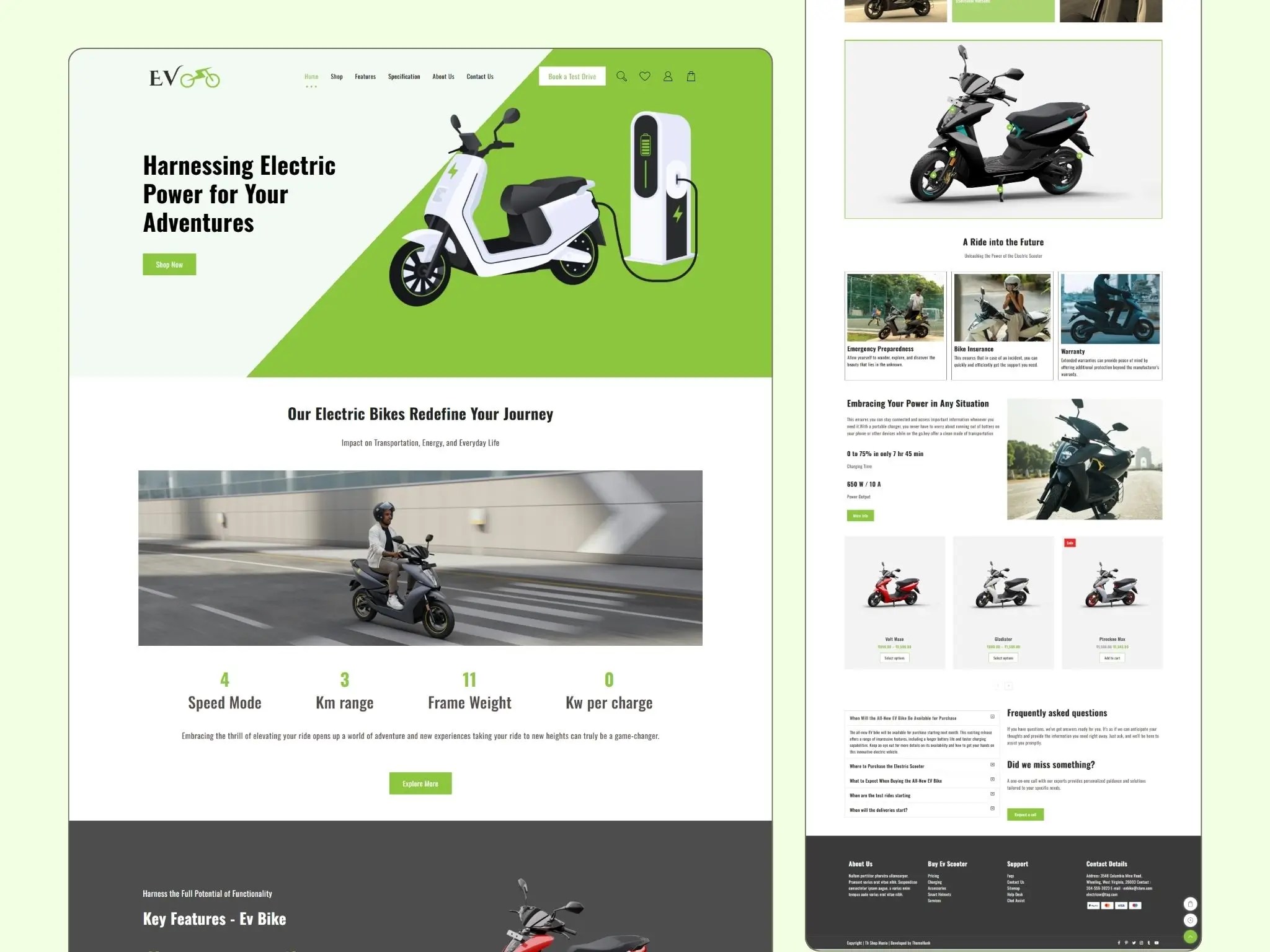 Electric Scooter Single Product